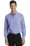 Port Authority Long Sleeve Gingham Easy Care Shirt. S654