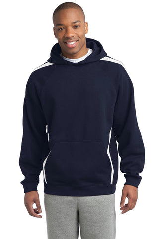 CLOSEOUT Sport-Tek Tall Sleeve Stripe Pullover Hooded Sweatshirt. TST265