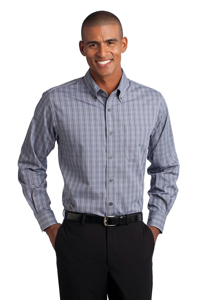 Port Authority Tall Tattersall Easy Care Shirt. TLS642