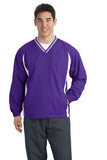 Sport-Tek Tall Tipped V-Neck Raglan Wind Shirt. TJST62