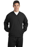 Sport-Tek Tall V-Neck Raglan Wind Shirt. TJST72