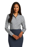 Red House Ladies Tricolor Check Non-Iron Shirt. RH75