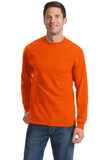 Port & Company Tall Long Sleeve Essential Pocket Tee. PC61LSPT