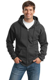 Port & Company Tall Essential Fleece Full-Zip Hooded Sweatshirt. PC90ZHT