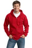 Port & Company Tall Essential Fleece Full-Zip Hooded Sweatshirt. PC90ZHT