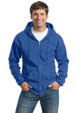 Port & Company Tall Essential Fleece Full-Zip Hooded Sweatshirt. PC90ZHT