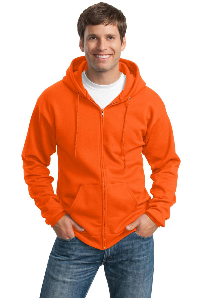 Port & Company Tall Essential Fleece Full-Zip Hooded Sweatshirt. PC90ZHT