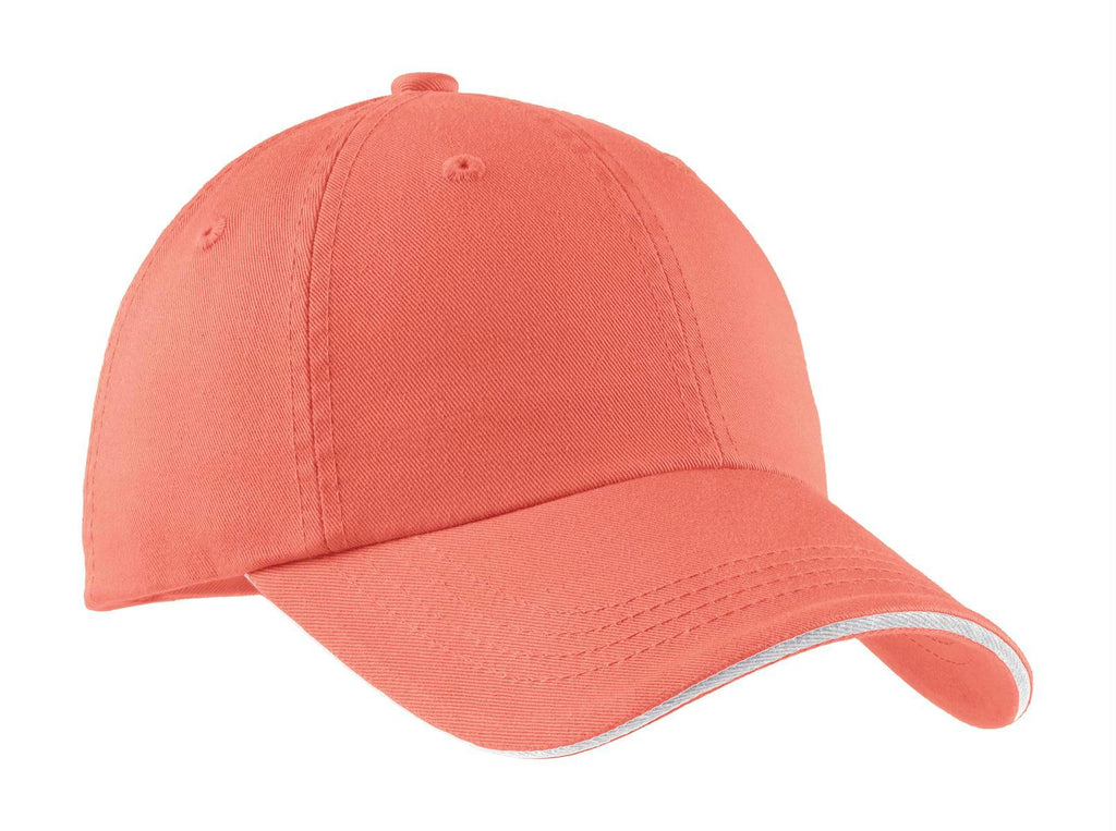 Port Authority Ladies Sandwich Bill Cap with Striped Closure. LC830