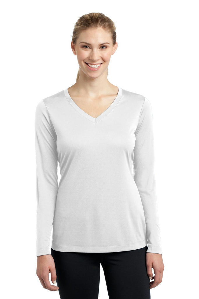 Sport-Tek Ladies Long Sleeve PosiCharge Competitor V-Neck Tee. LST353LS