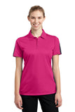 Sport-Tek Ladies PosiCharge Active Textured Colorblock Polo. LST695