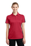 Sport-Tek Ladies PosiCharge Active Textured Colorblock Polo. LST695