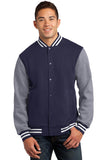 Sport-Tek Fleece Letterman Jacket. ST270