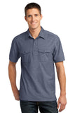 Port Authority Oxford Pique Double Pocket Polo. K557