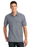 Port Authority Oxford Pique Double Pocket Polo. K557