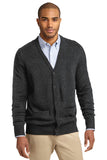 Port Authority Value V-Neck Cardigan Sweater with Pockets. SW302