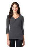 Port Authority Ladies Concept Stretch 3/4-Sleeve Scoop Henley. LM1007