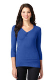 Port Authority Ladies Concept Stretch 3/4-Sleeve Scoop Henley. LM1007