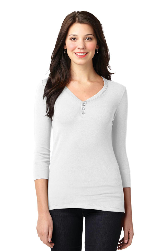 Port Authority Ladies Concept Stretch 3/4-Sleeve Scoop Henley. LM1007