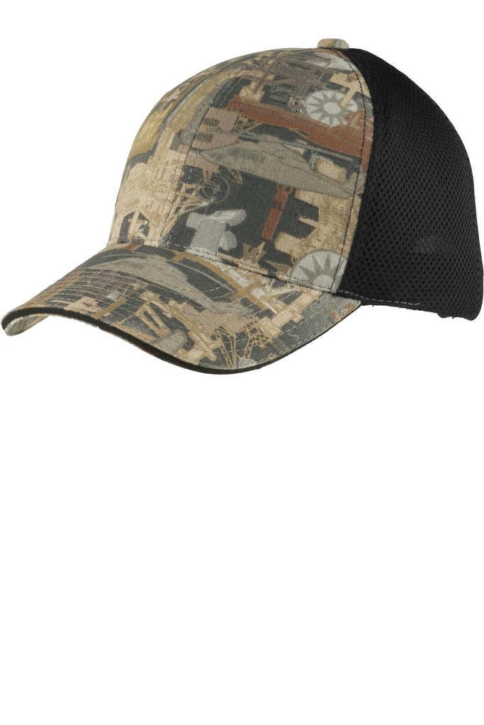 Port Authority Camouflage Cap with Air Mesh Back. C912