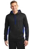 Sport-Tek Sport-Wick Fleece Colorblock Hooded Pullover. ST235