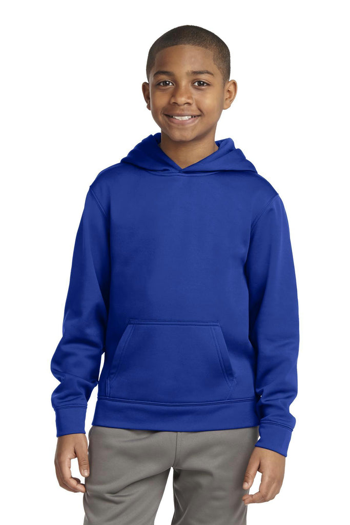 Sport-Tek Youth Sport-Wick Fleece Hooded Pullover. YST244