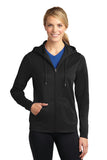 Sport-Tek Ladies Sport-Wick Fleece Full-Zip Hooded Jacket. LST238