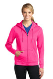 Sport-Tek Ladies Sport-Wick Fleece Full-Zip Hooded Jacket. LST238