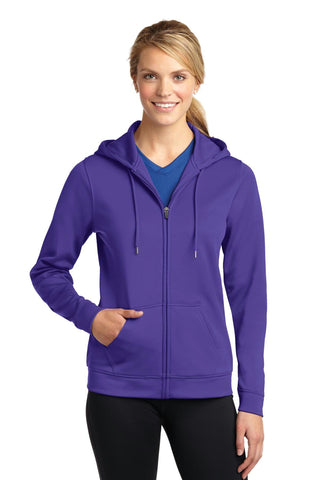 Sport-Tek Ladies Sport-Wick Fleece Full-Zip Hooded Jacket. LST238