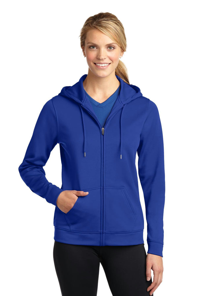 Sport-Tek Ladies Sport-Wick Fleece Full-Zip Hooded Jacket. LST238