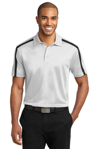 Port Authority Silk Touch Performance Colorblock Stripe Polo. K547