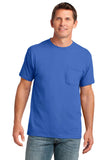 Port & Company Core Cotton Pocket Tee. PC54P