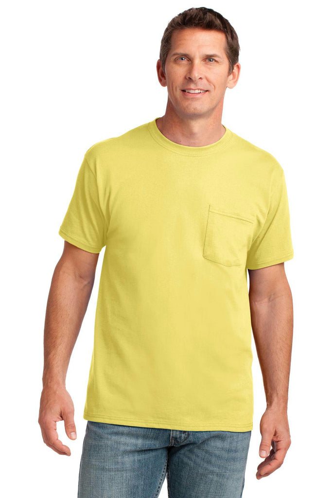 Port & Company Core Cotton Pocket Tee. PC54P