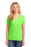 Port & Company Ladies Core Cotton V-Neck Tee. LPC54V