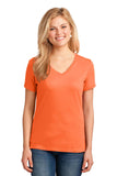 Port & Company Ladies Core Cotton V-Neck Tee. LPC54V