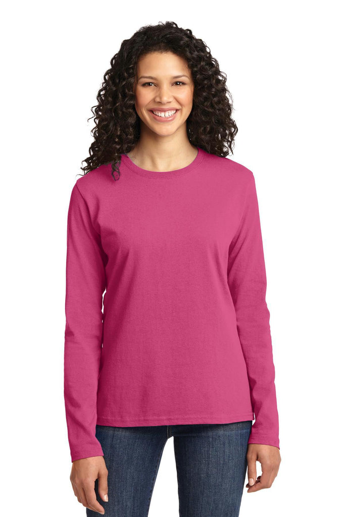 Port & Company Ladies Long Sleeve Core Cotton Tee. LPC54LS