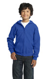 Gildan Youth Heavy Blend Full-Zip Hooded Sweatshirt. 18600B