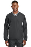 Sport-Tek Tipped V-Neck Raglan Wind Shirt. JST62