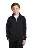 Sport-Tek Youth Dot Sublimation Tricot Track Jacket. YST93