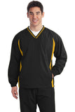 Sport-Tek Tall Tipped V-Neck Raglan Wind Shirt. TJST62