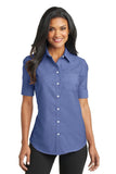 Port Authority Ladies Short Sleeve SuperPro Oxford Shirt. L659