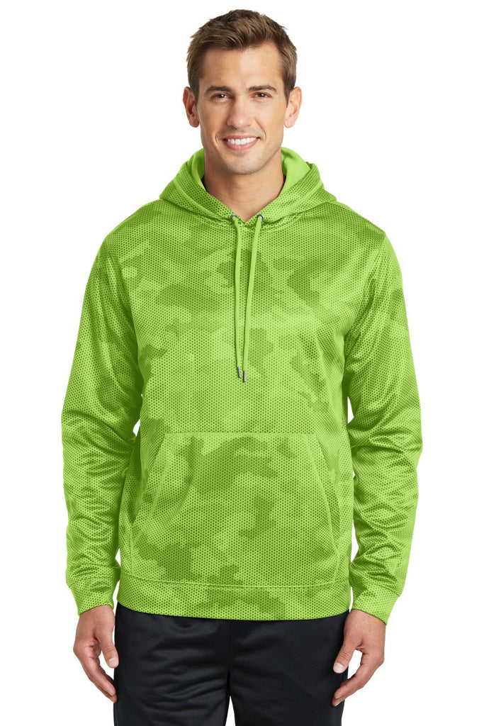 Sport-Tek Sport-Wick CamoHex Fleece Hooded Pullover. ST240