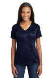 Sport-Tek Ladies CamoHex V-Neck Tee. LST370